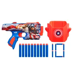 NERF - LANZADOR MARVEL CAPITÁN AMÉRICA