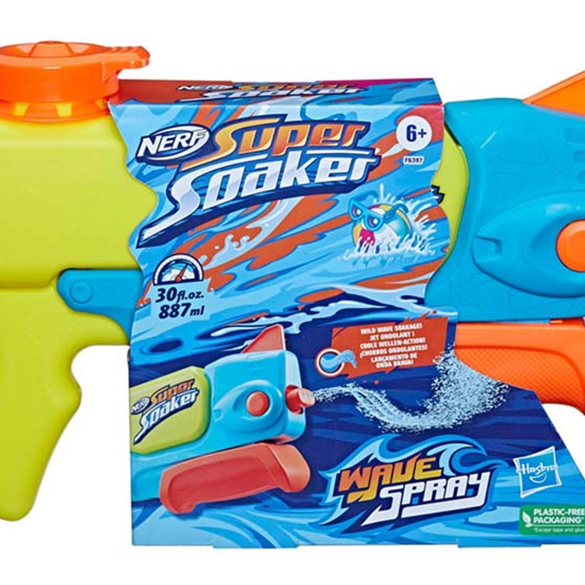 NERF - NERF LANZADOR DE AGUA SUPER SOAKER WAVE SPRAY