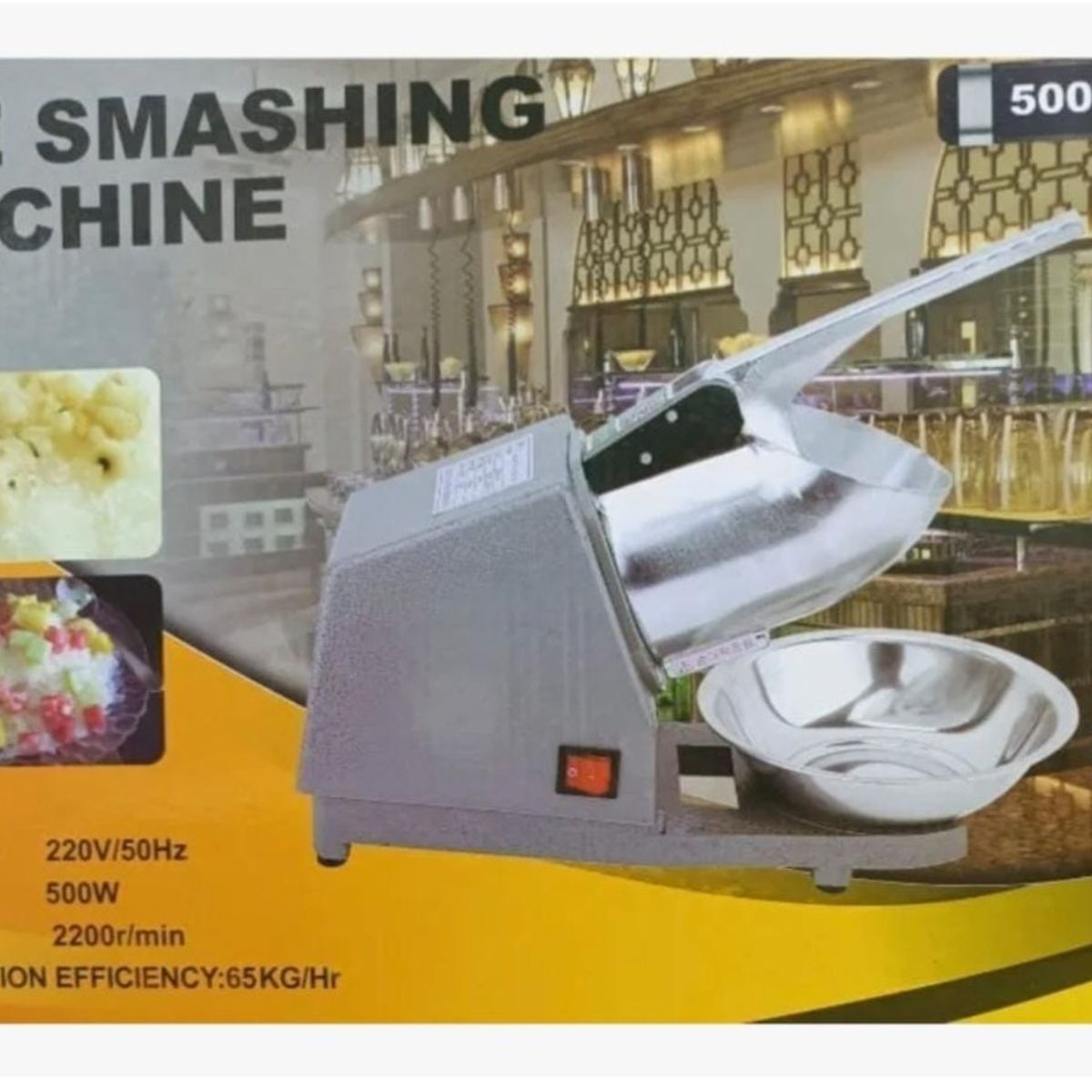 GENERICO - Picador Triturador Moledor De Hielo Eléctrico Graniza 500w
