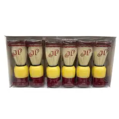 EKOL TACTICA MILITAR - Pack 6 Brochas Hisopo De Madera Para Barba - Peluquería Barbería