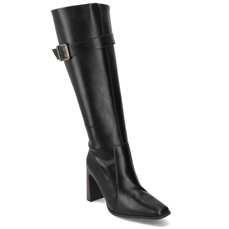 Bota Taco Mujer Negro