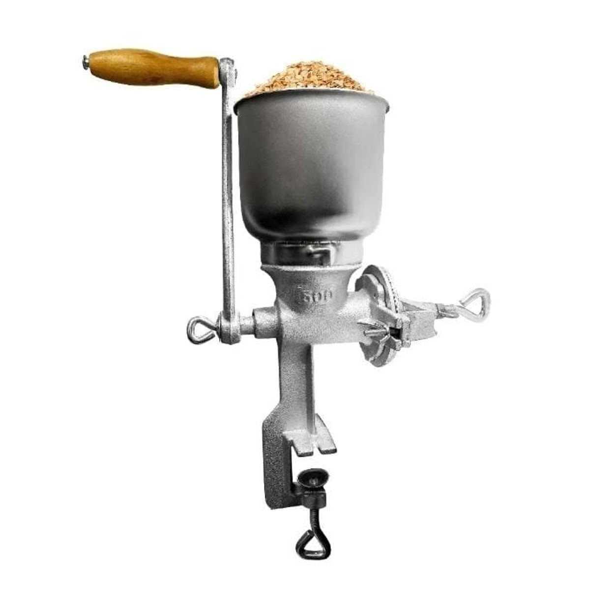 GENERICO - Molino Moledor Manual Metálico Choclo Maiz Cafe Cereal Arroz