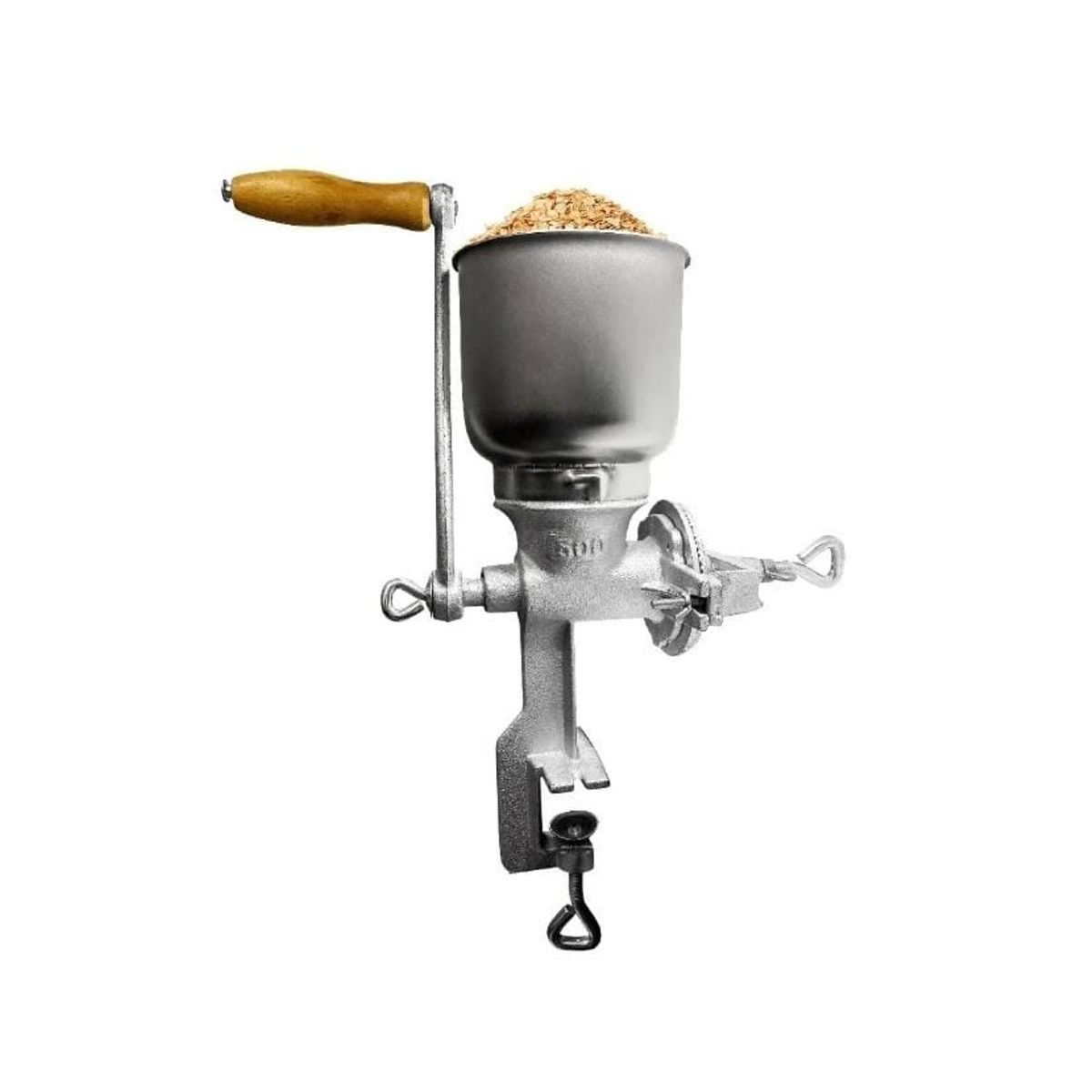 GENERICO - Molino Moledor Manual Metálico Choclo Maiz Cafe Cereal Arroz