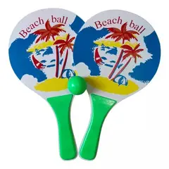 GENERICO - Set Raquetas Playeras ,Paletas De Playa de Madera Mas Pelota