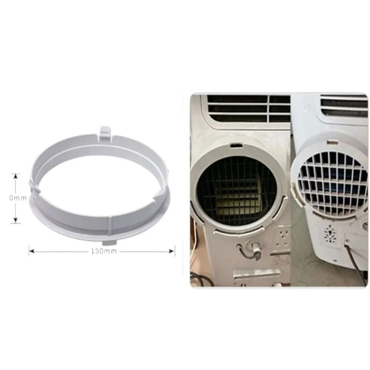 Adaptador De Manga 15cm Aire Acondicionado Circular, marca RIOVEO - Foto 2