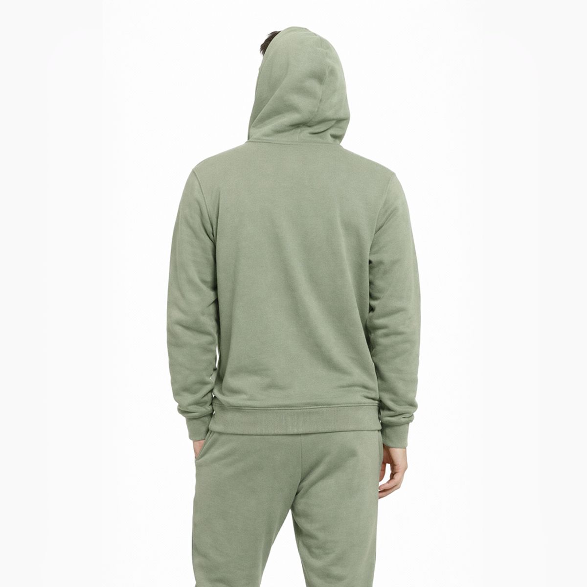 GANGSTER - Poleron Fullzipper Step Verde Oliva