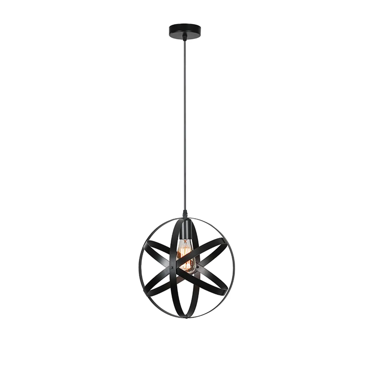 WANT - Lámpara Colgante E27 Vintage estilo Esfera Orbital