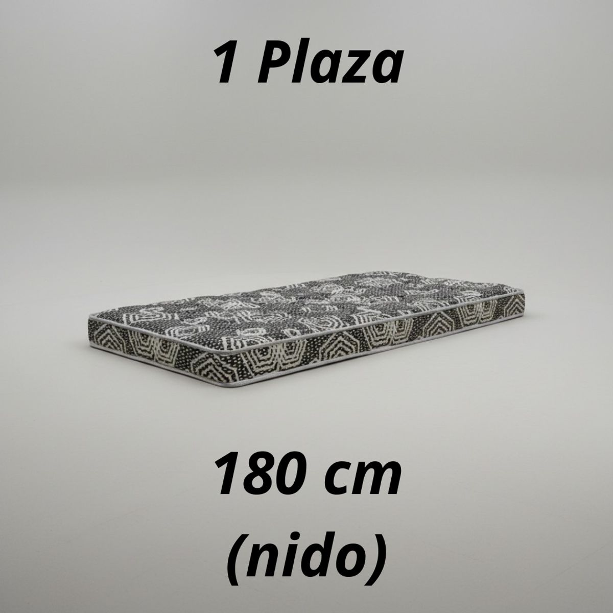 BLOCCARE - Colchón 1 Plaza Modelo IDEAL Largo 180 cm (para camarotes)