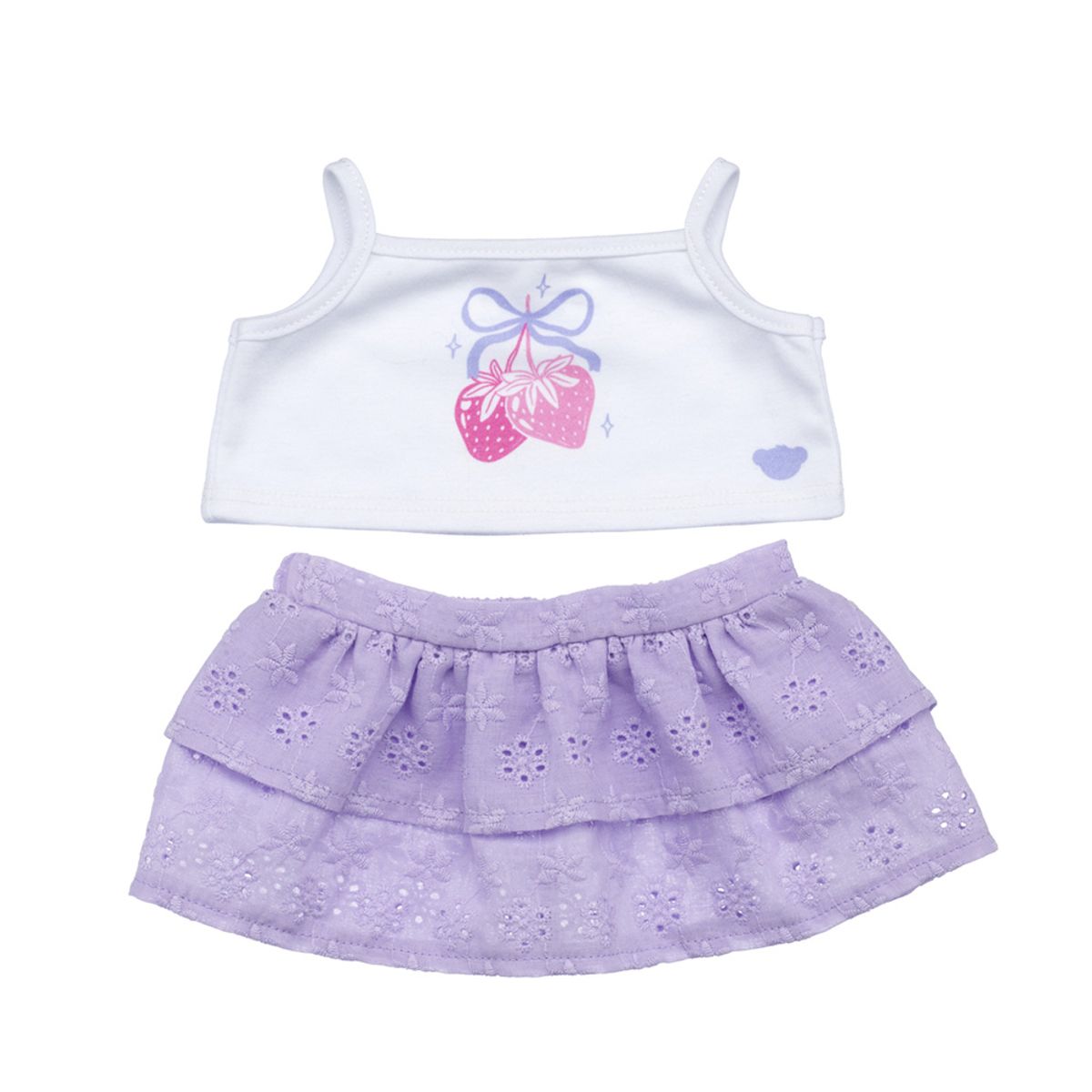 BUILD A BEAR - Set 2 Piezas Broderie Morado Build-A-Bear