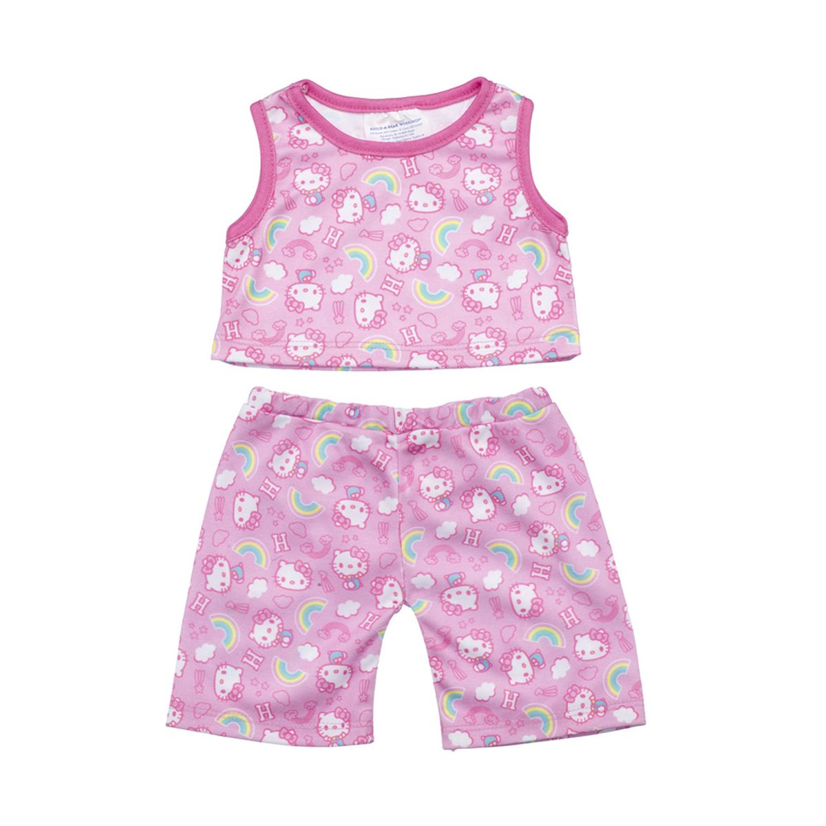 BUILD A BEAR - Pijama Sin Mangas Hello Kitty Pastel Sanrio Build-A-Bear