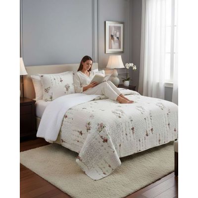 Imagen 2 del producto CUBRECAMA QUILT CON SHERPA 2 PLAZA 230 CM X 250 CM