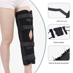 MOVI - Rodillera con Almohadilla de Soporte Férula Ajustable y Estabilizador de Rodilla (Talla L)