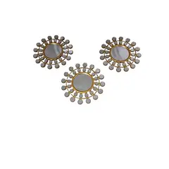 GENERICO - SET ESPEJOS DECORATIVOS FORMA DE OJO TURCO