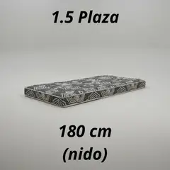 CIC - Colchón 1.5 Plaza Modelo IDEAL Largo 180 cm (para camarotes)