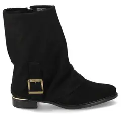 VIZZANO - Botin Plano de Mujer Negro