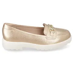 MODARE - Mocasin de Mujer Dorado