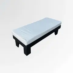 GENERICO - Banqueta Urban Loft Negra con Asiento Acolchado