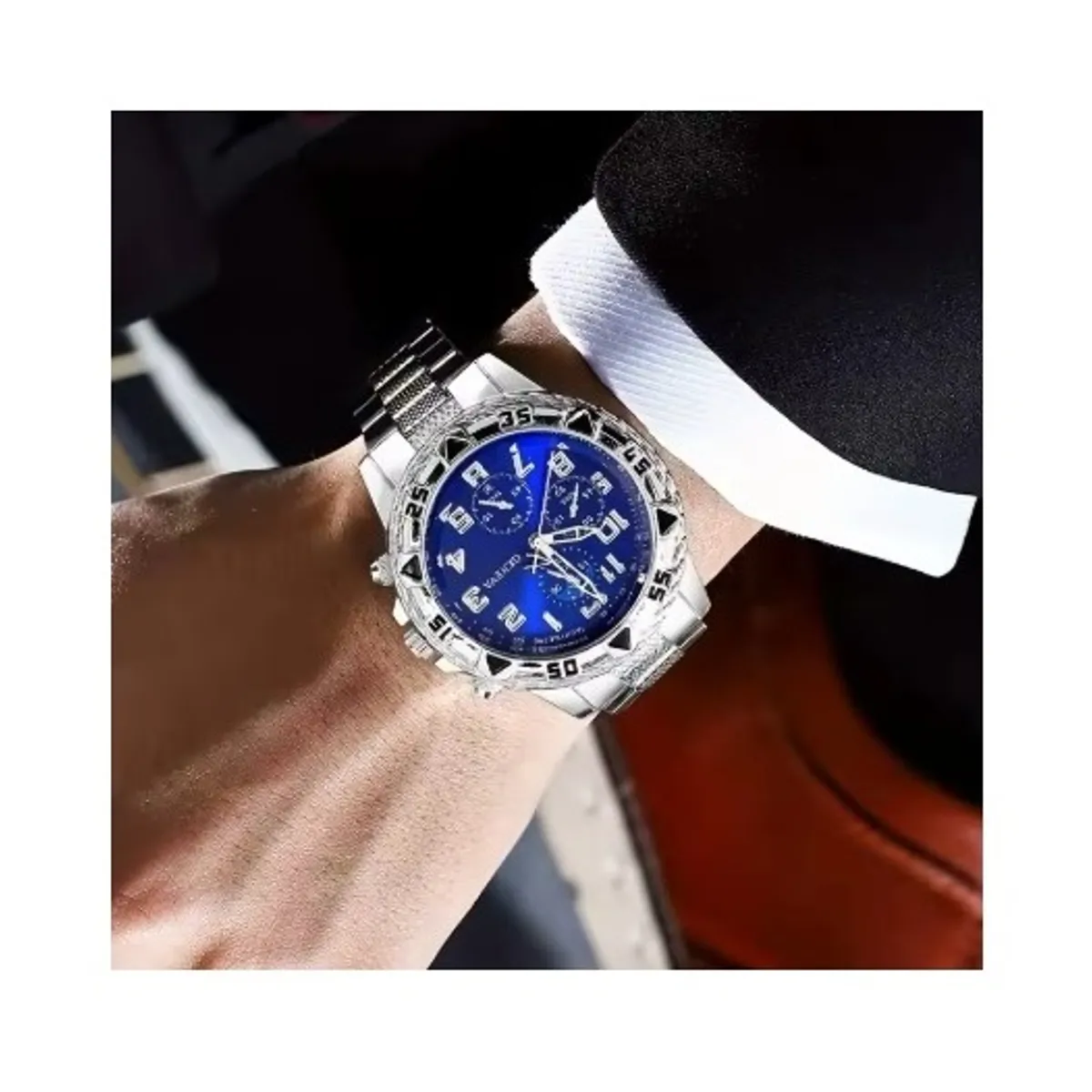 GENERICO - Set reloj y accesorios para hombre el reloj viene en la caja los accesorios vienen en la bolsa