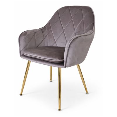 Imagen 2 del producto Pack 2 Butacas Sitiales Velvet Diamond Gris