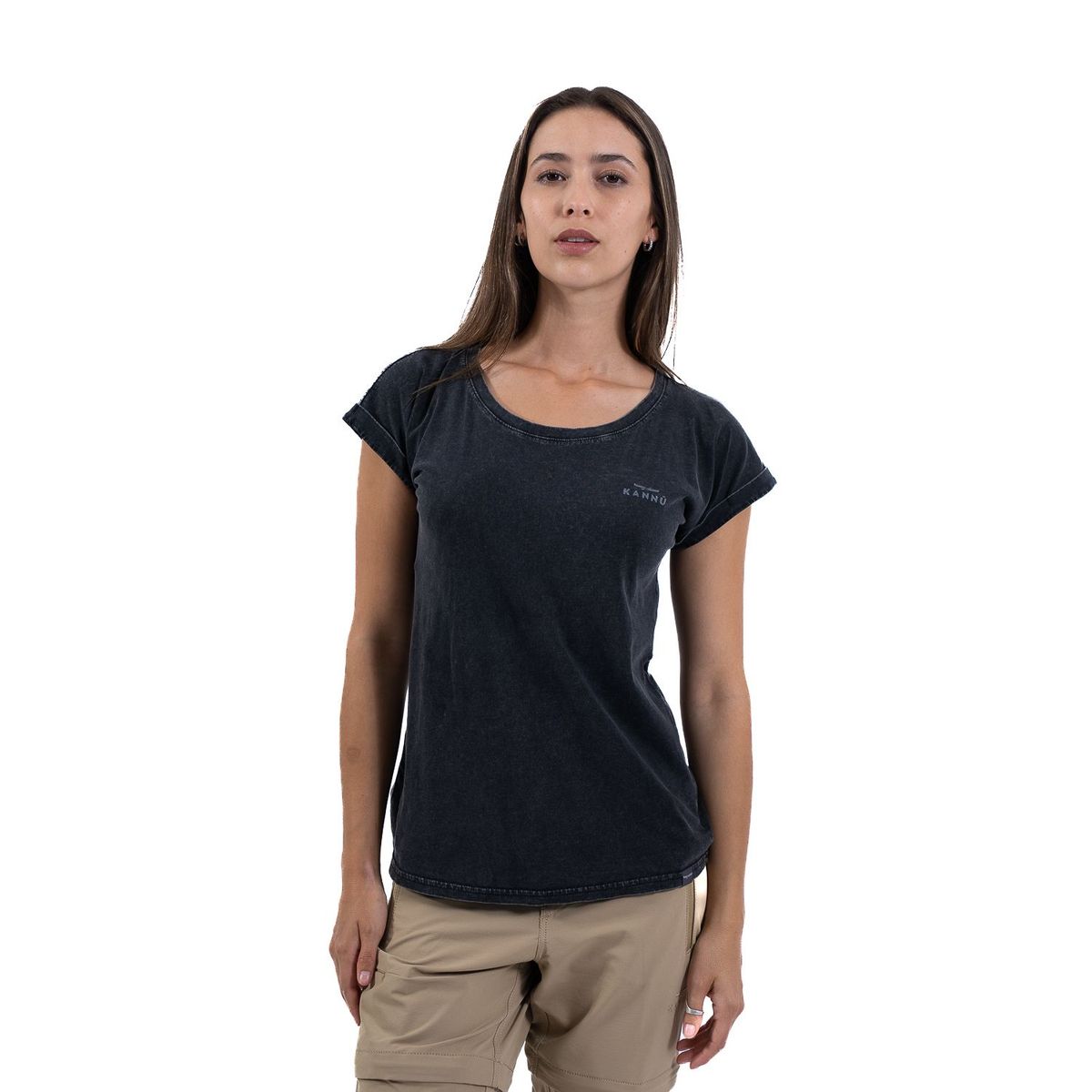 KANNU - Polera Manga Corta Mujer Mini Logo