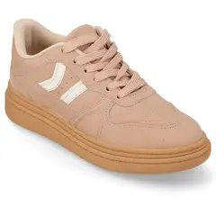 MOLECA - Zapatilla Casual de Mujer Beige