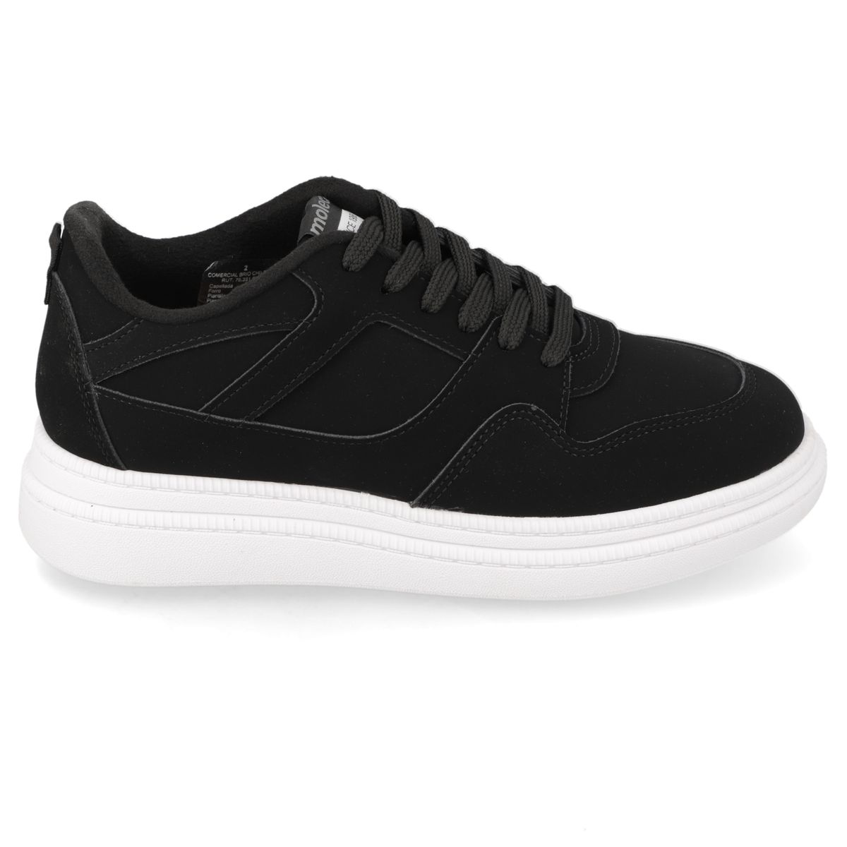 MOLECA - Zapatilla Casual de Mujer Moleca Negro
