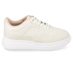 MOLECA - Zapatilla Casual de Mujer Blanco