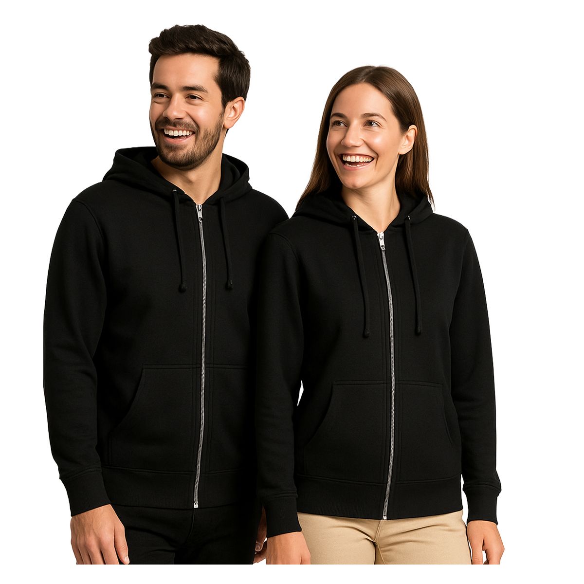 ANDESLAND OUTDOOR APPAREL - Polerón Canguro Cierre Metalico Vulpes Unisex
