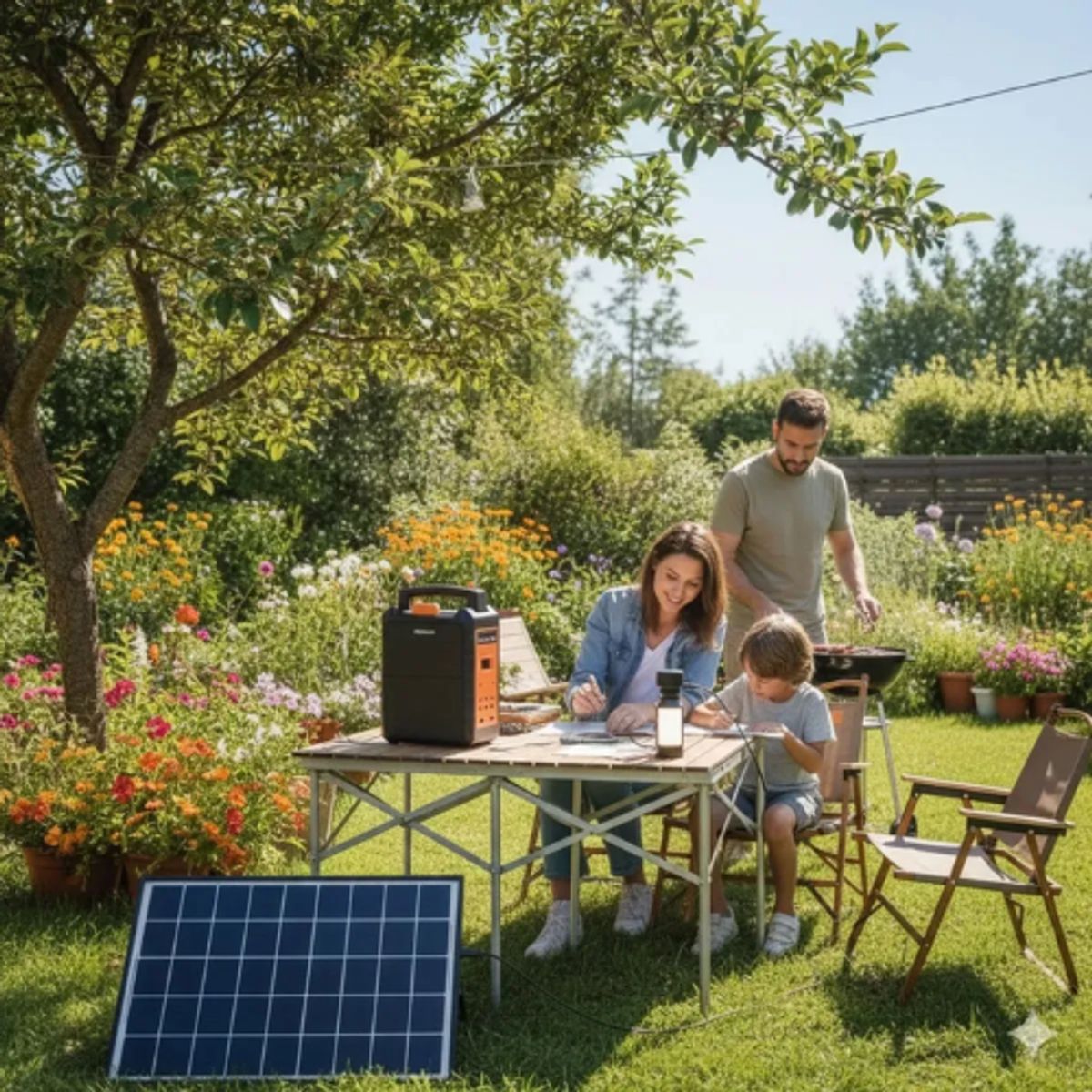 MOVI - Kit Solar de Emergencia Portátil con 50 horas de autonomía (Linterna, Radio y Cargador USB)