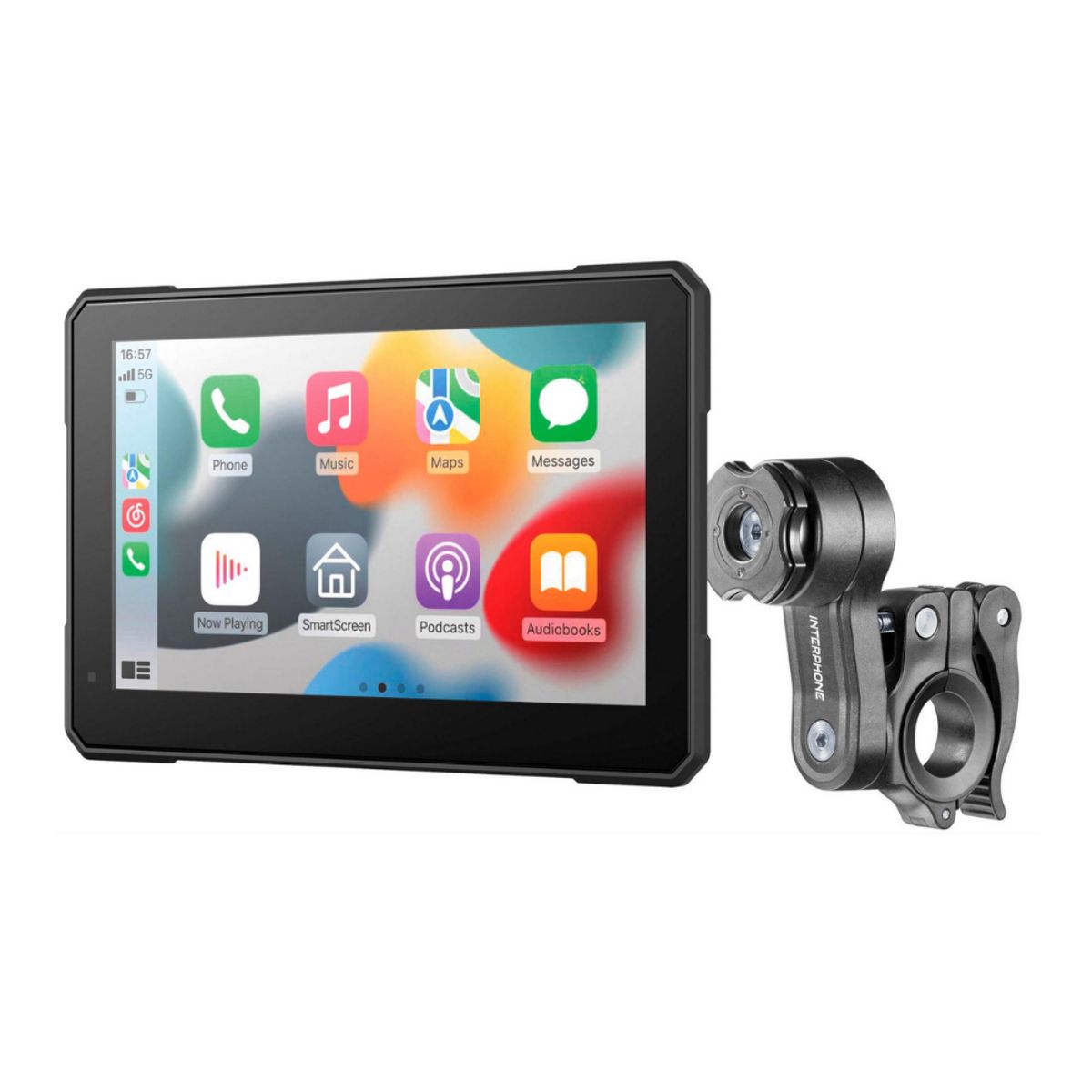 INTERPHONE - Pantalla Moto Interphone 7 HD Apple CarPlay & Android Auto Inalámbrico