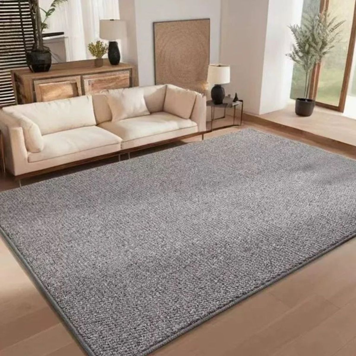 GENERICO - Alfombra Estilo Yute Tejida Para Living Resistente Mascotas 160x200