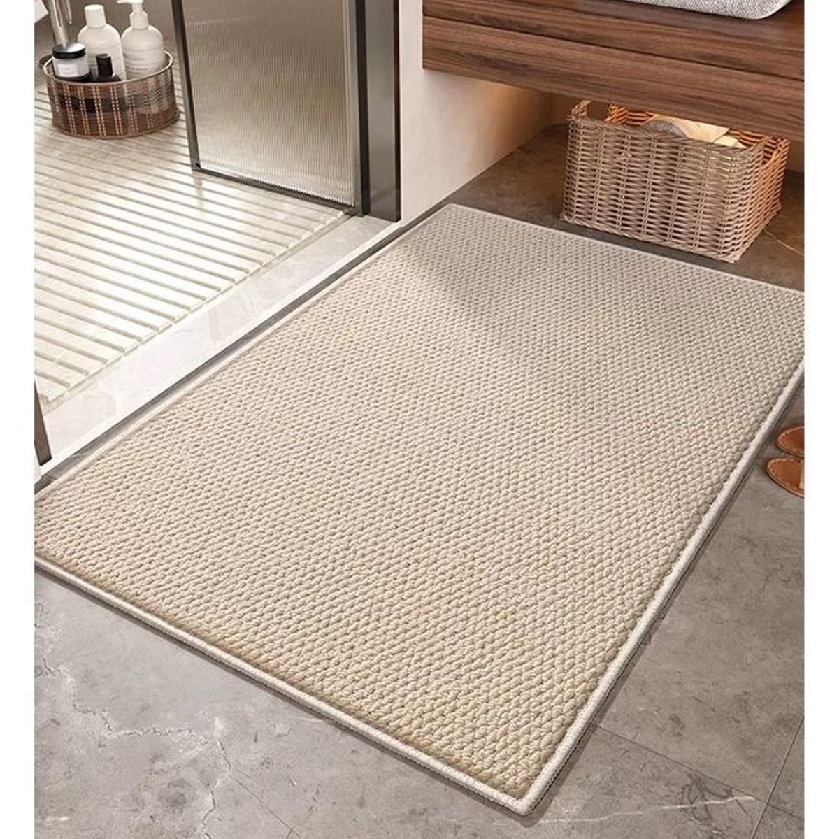 GENERICO - Alfombra Estilo Yute Tejida Para Living Resistente Mascotas 60 Cm 1.8 M