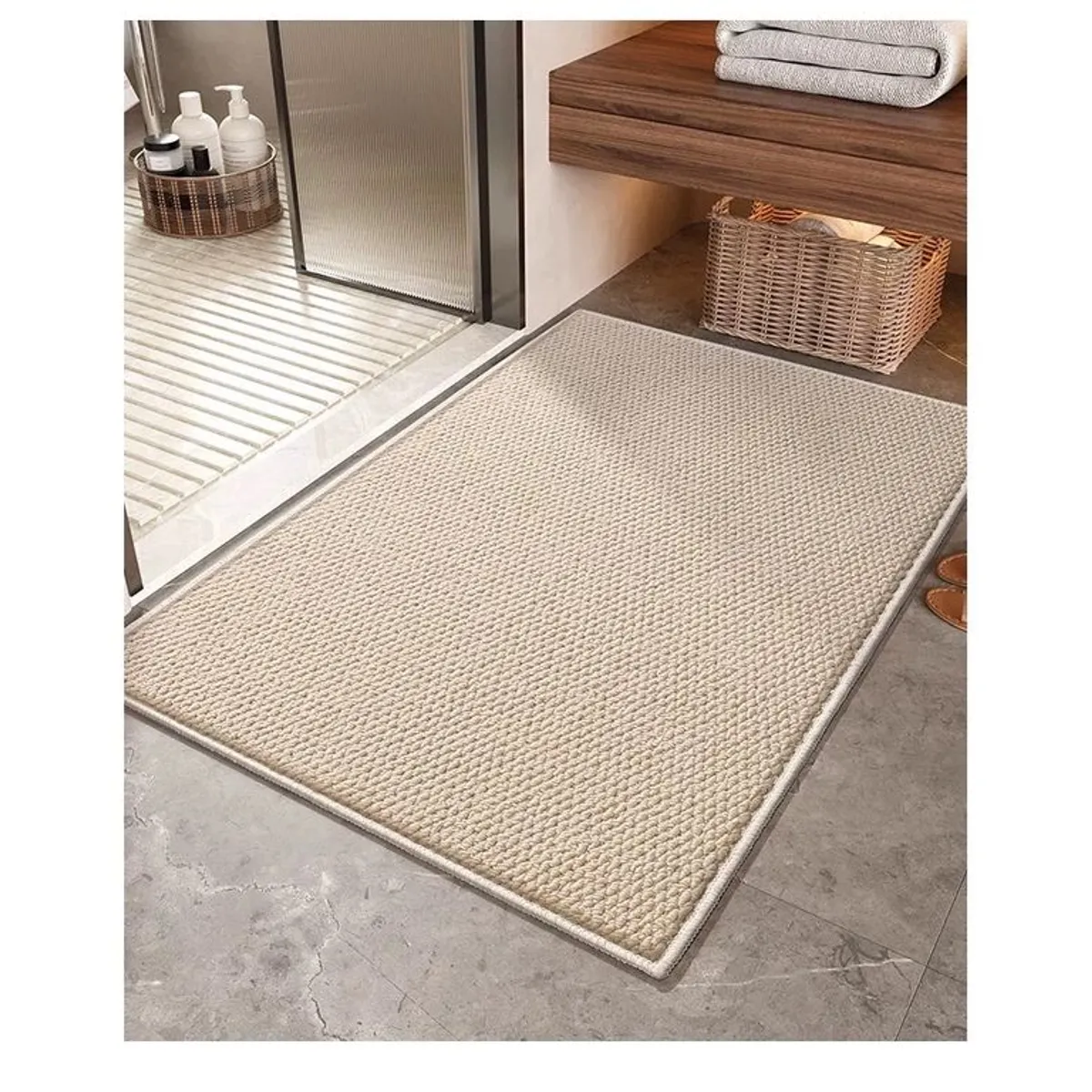 GENERICO - Alfombra Estilo Yute Tejida Para Living Resistente Mascotas 60 Cm 1.8 M