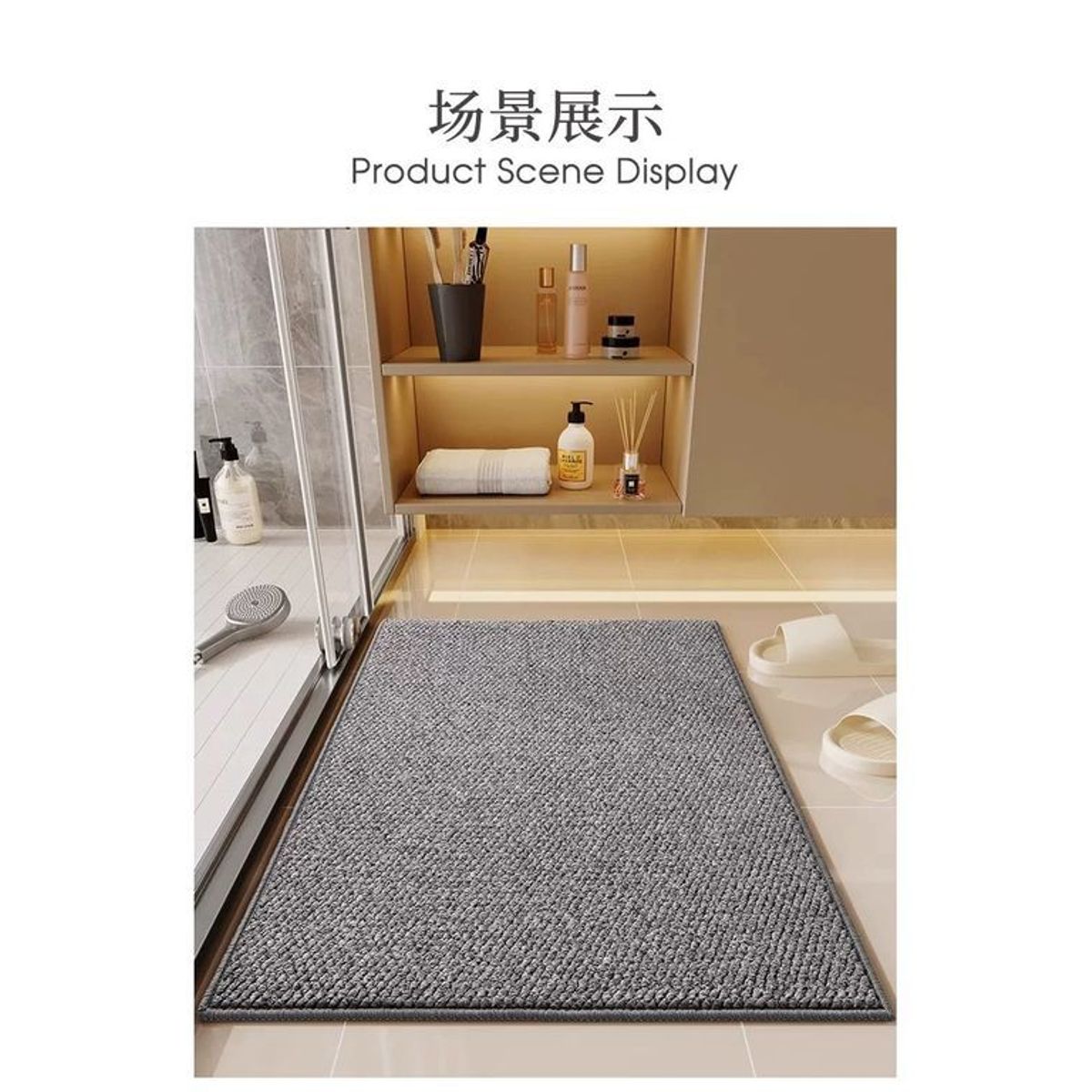 GENERICO - Alfombra Estilo Yute Tejida Para Living Resistente Mascotas 60 Cm 1.8 M