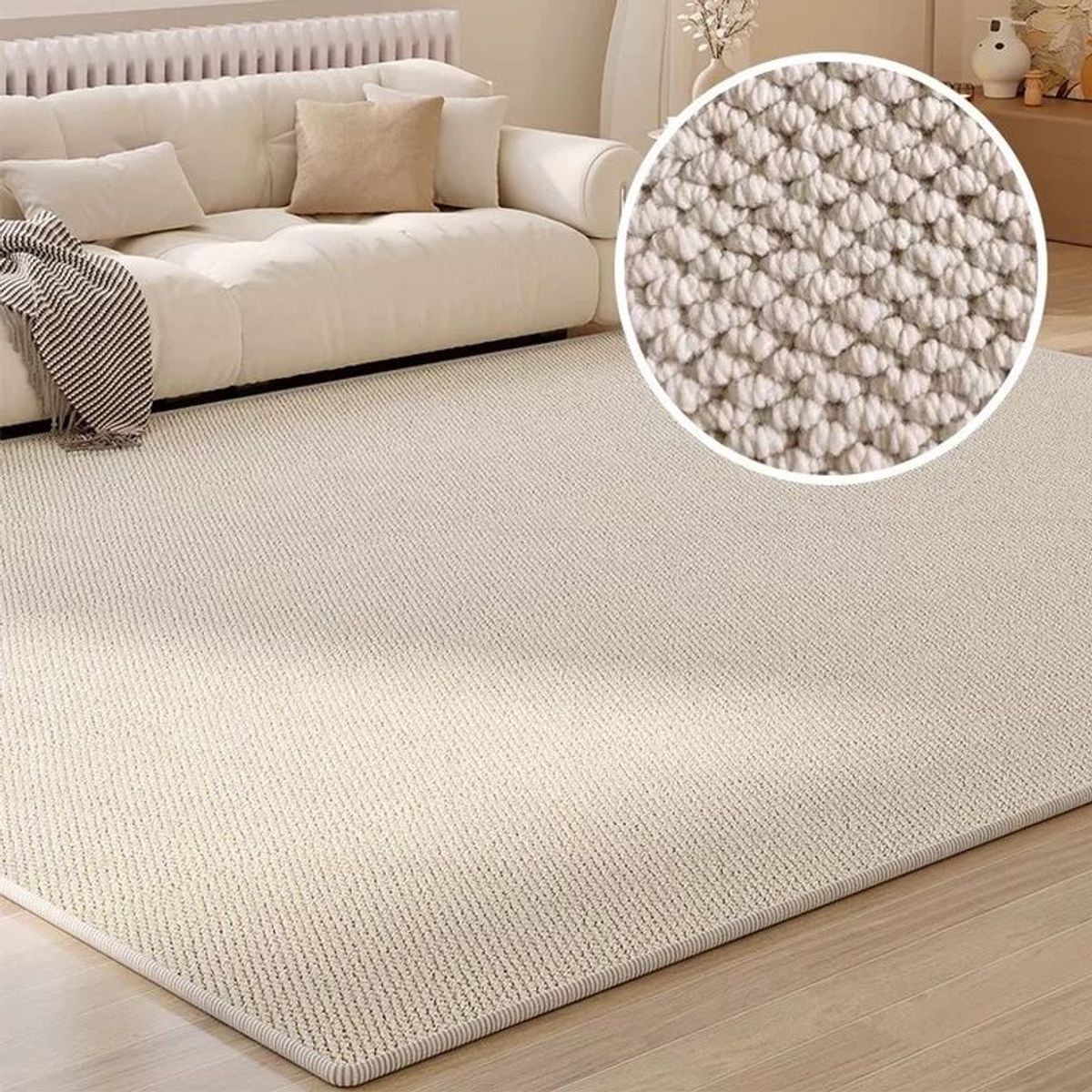 GENERICO - Alfombra Estilo Yute Tejida Para Living Resistente Mascotas 2 M 3 M
