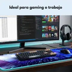 GENERICO - Alfombrilla de ratón grande para juegos de 35,4x15,8 pulgadas Aurora Ice