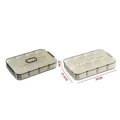 GENERICO - Caja Organizadora Refrigerador Divisiones Transparente Slim