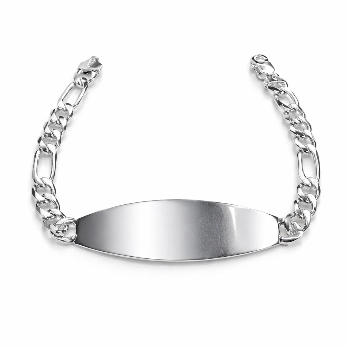 JOYAS MYTOKE - Pulsera Figaro Piocha Varon Gruesa Plata fina 925 Macizo