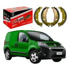 GENERICO - Juego de Patines de Freno Fiat Fiorino Strada Palio Siena 228mm