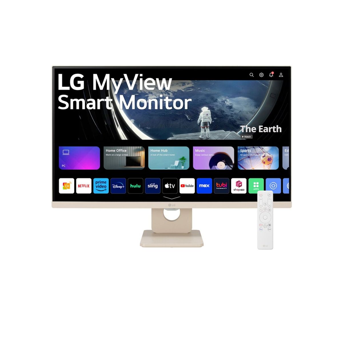 LG - Smart Monitor LG MyView de 27 pulgadas Full HD IPS con webOS 27U511SA-W