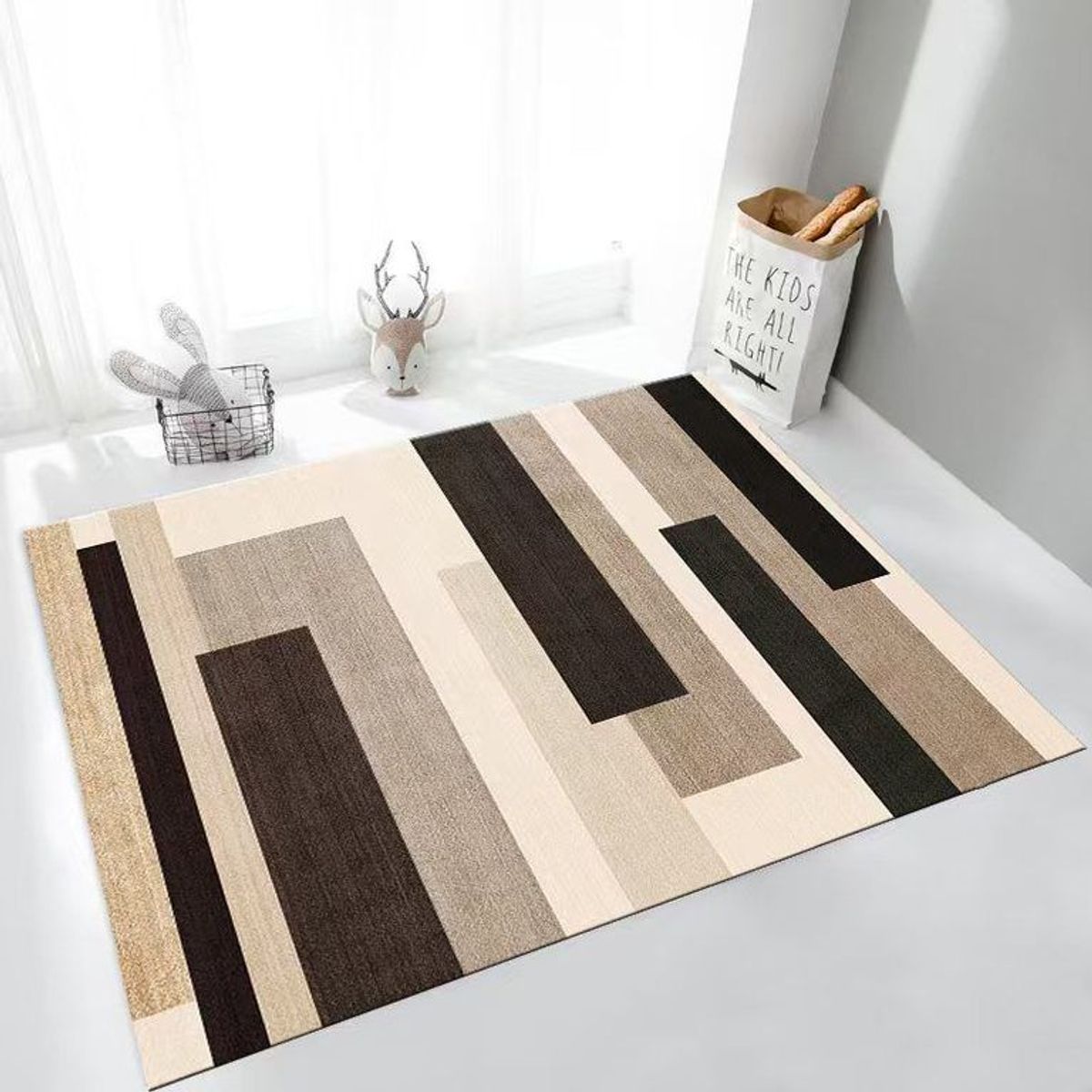 GENERICO - ALFOMBRAS RECTANGULAR CON DISEÑO 200X240 CM ILUSION 3D