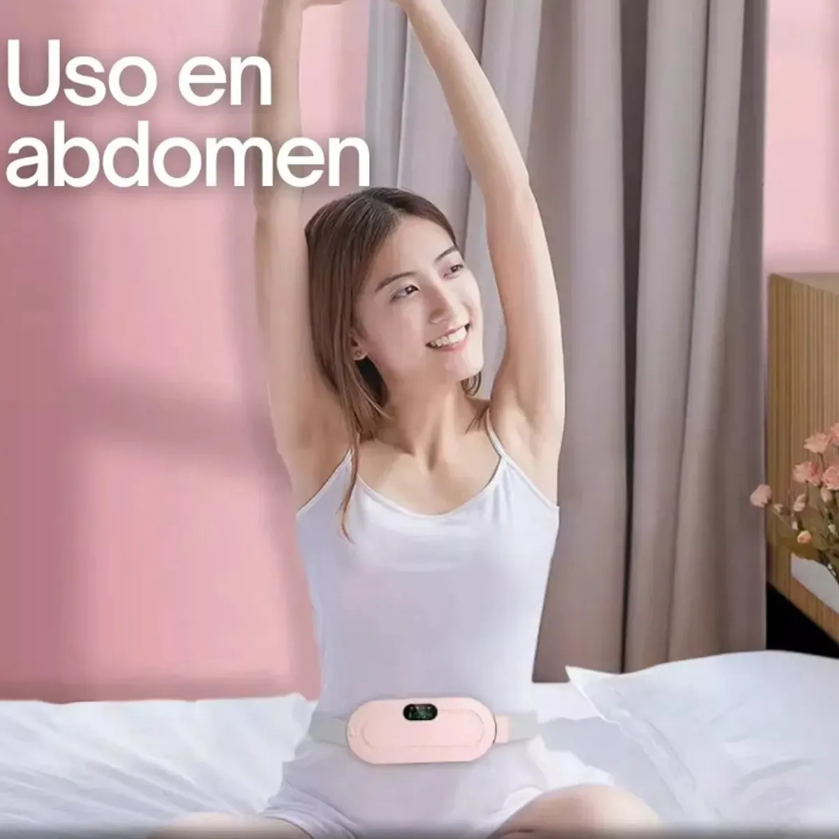 GENERICO - Masajeador Menstruales Guatero Alivio Cólicos Calentador Usb ROSA