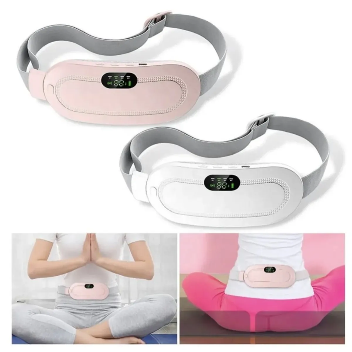 GENERICO - Masajeador Menstruales Guatero Alivio Cólicos Calentador Usb MORADO