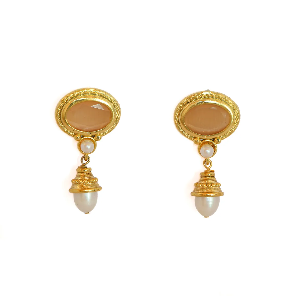 TURKUAZ - Aros Samira damasco - Baño de oro 22k