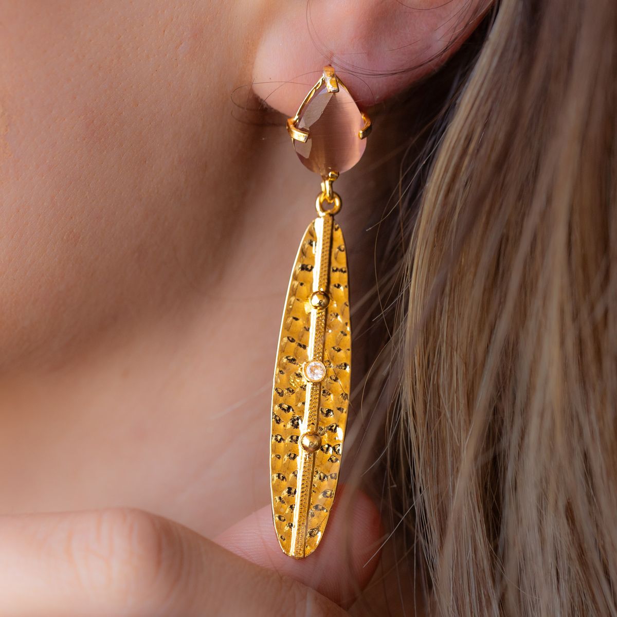 TURKUAZ - Aros Melisa - Baño de oro 22k