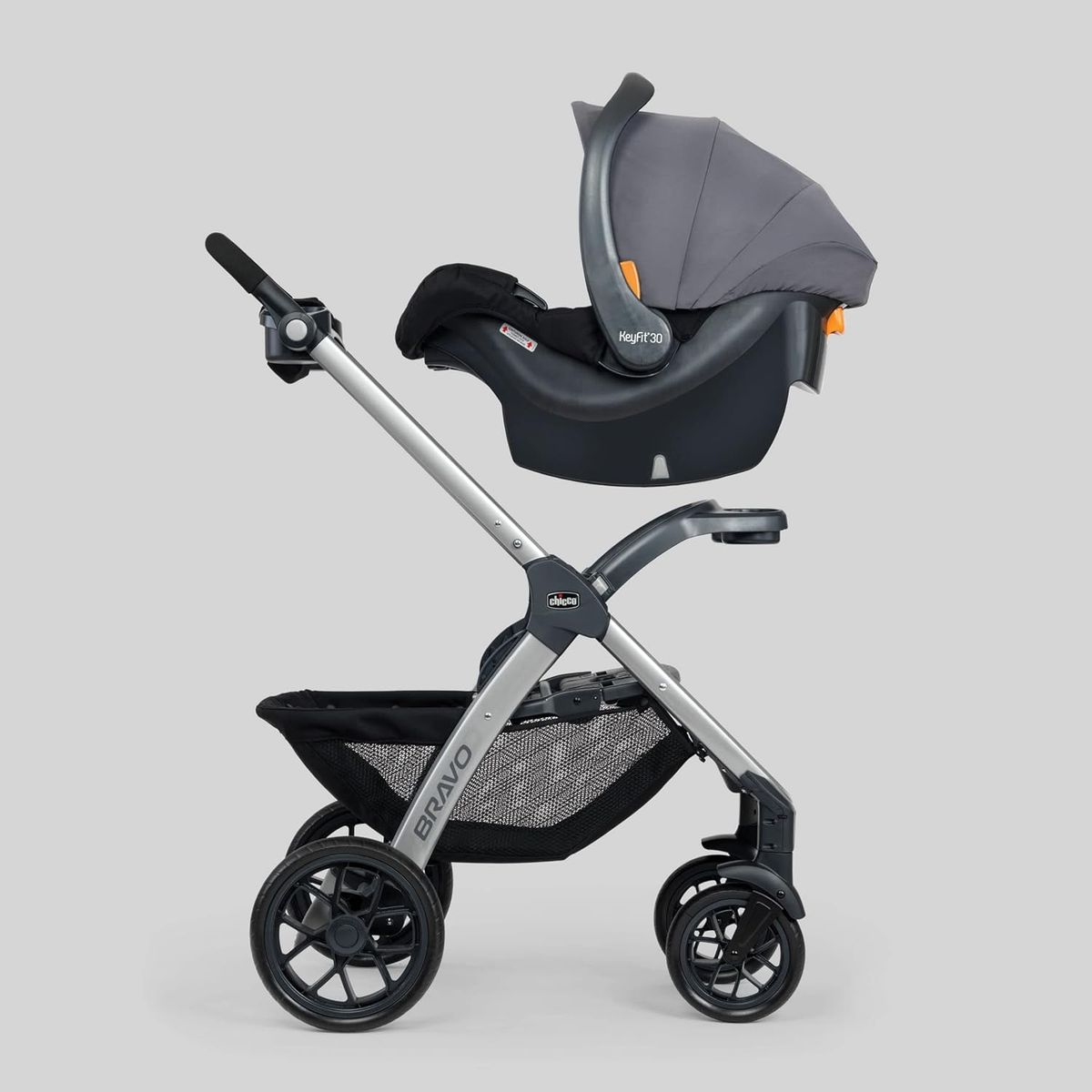 CHICCO - Coche Travel System Camden Gris Plateado