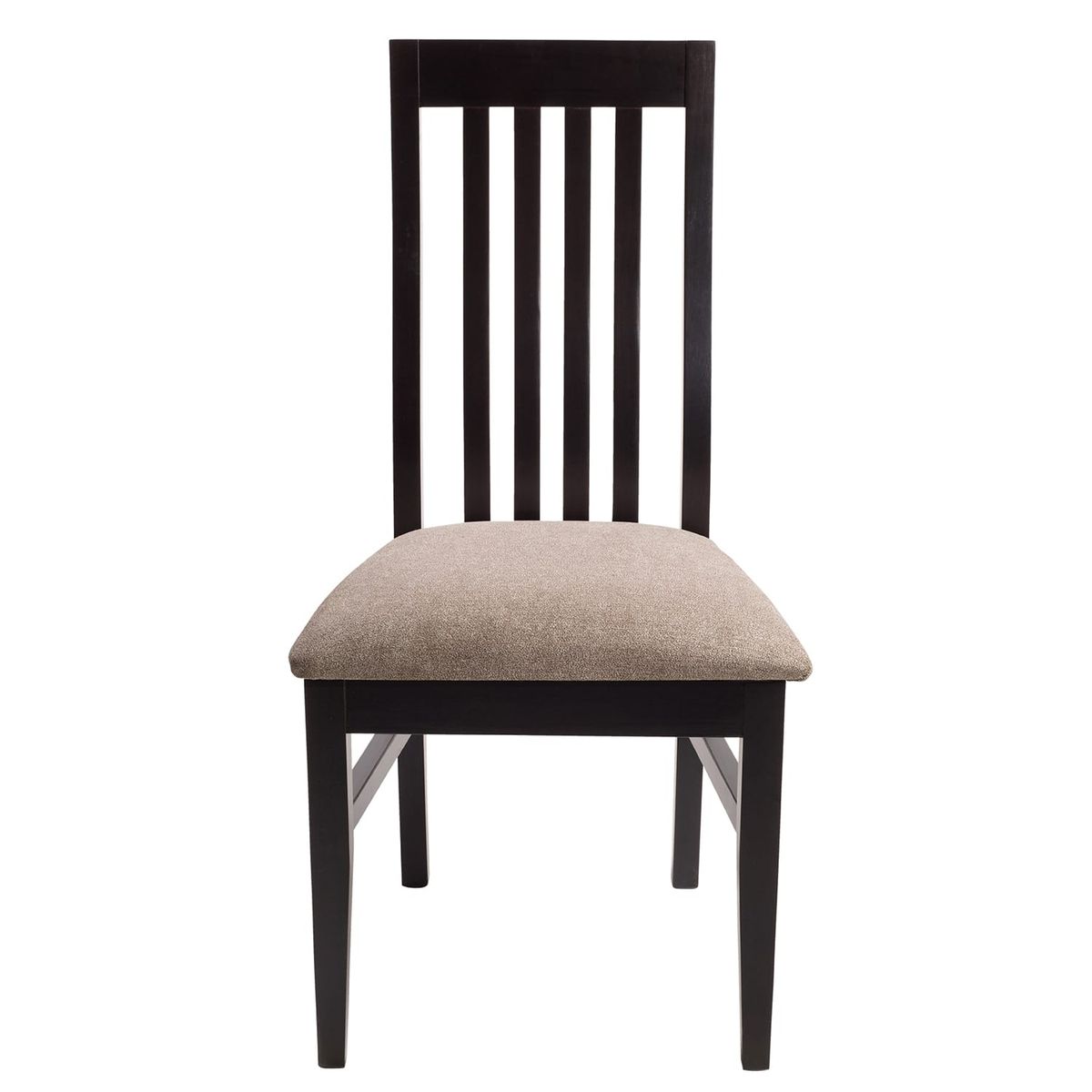 BETA NATIVA - Pack 2 sillas Florencia color negro wengue tapiz café