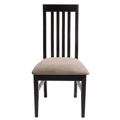 BETA NATIVA - Pack 2 sillas Florencia color negro wengue tapiz café