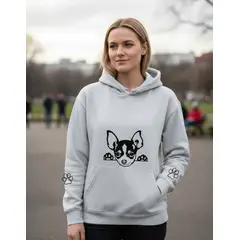 MARITEX - Poleron para Mujer estampado Perro Dog Chihuahua