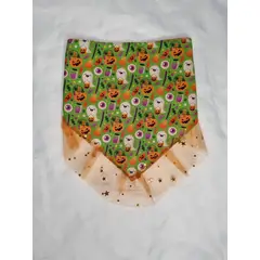 EL MUNDO DE EMMA - Bandana mascota halloween calabaza talla S